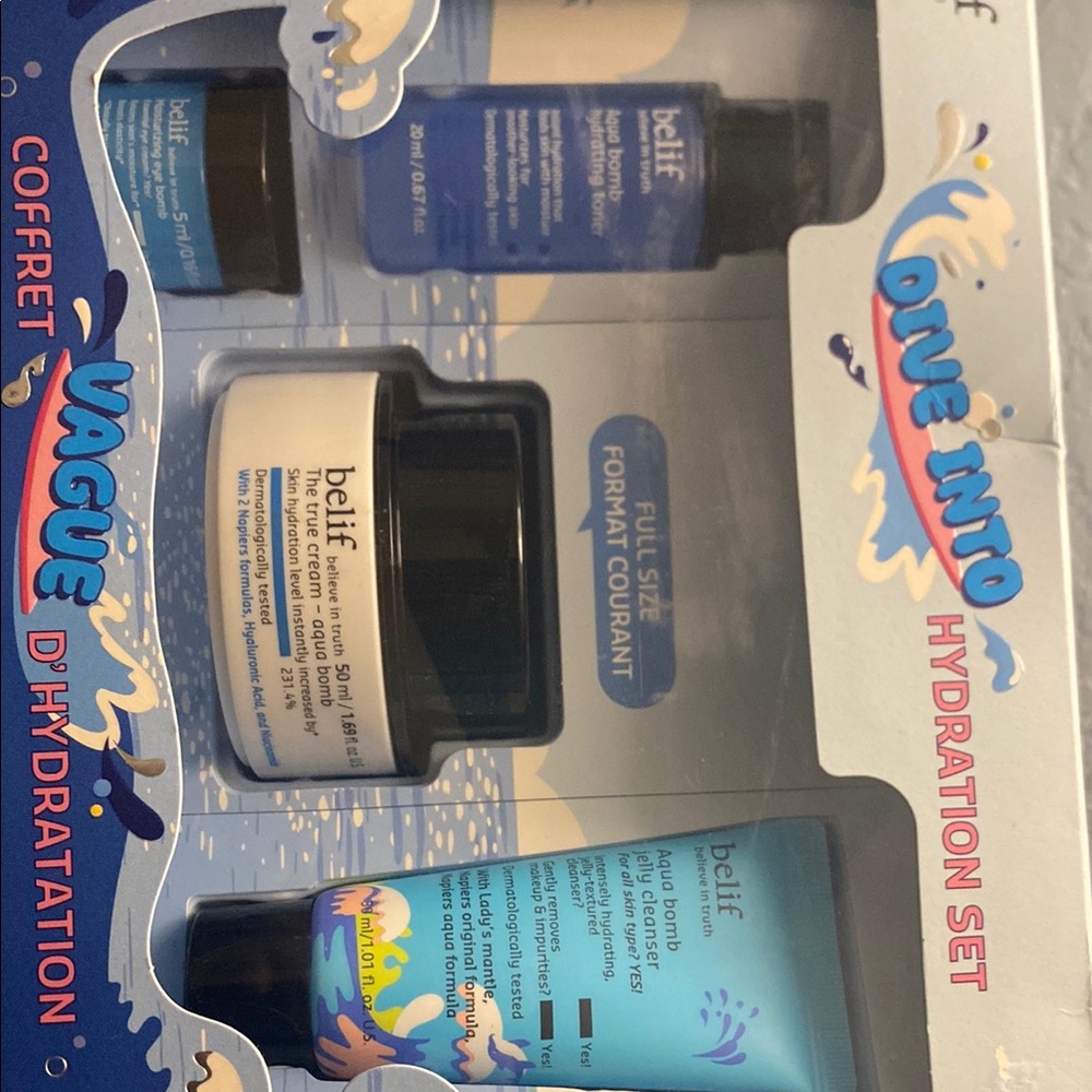 Belief Dive into Hydration Skincare set